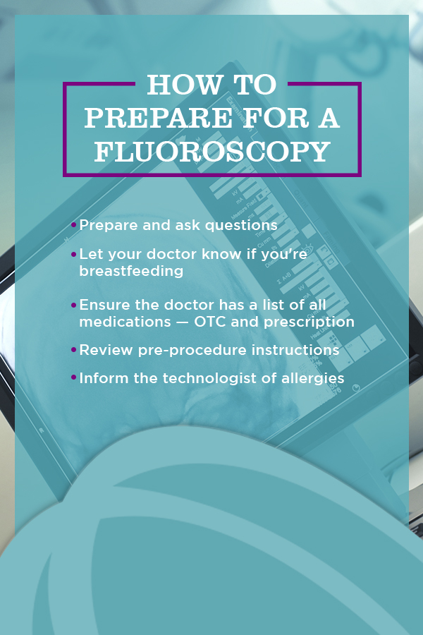 how to prepare for flouroscopy