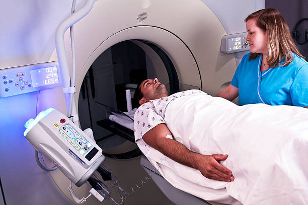 Man getting MRI scan
