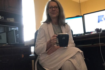 Working from home is not so bad (actually, it's great!) when you can work in your pajamas while drinking your favorite latte! (from Jackie Firestone)