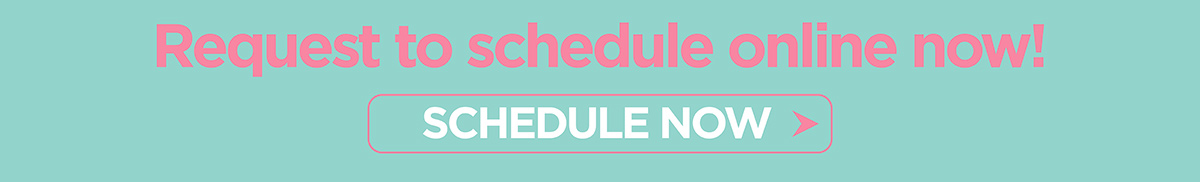 A clickable banner saying Request to schedule online now!