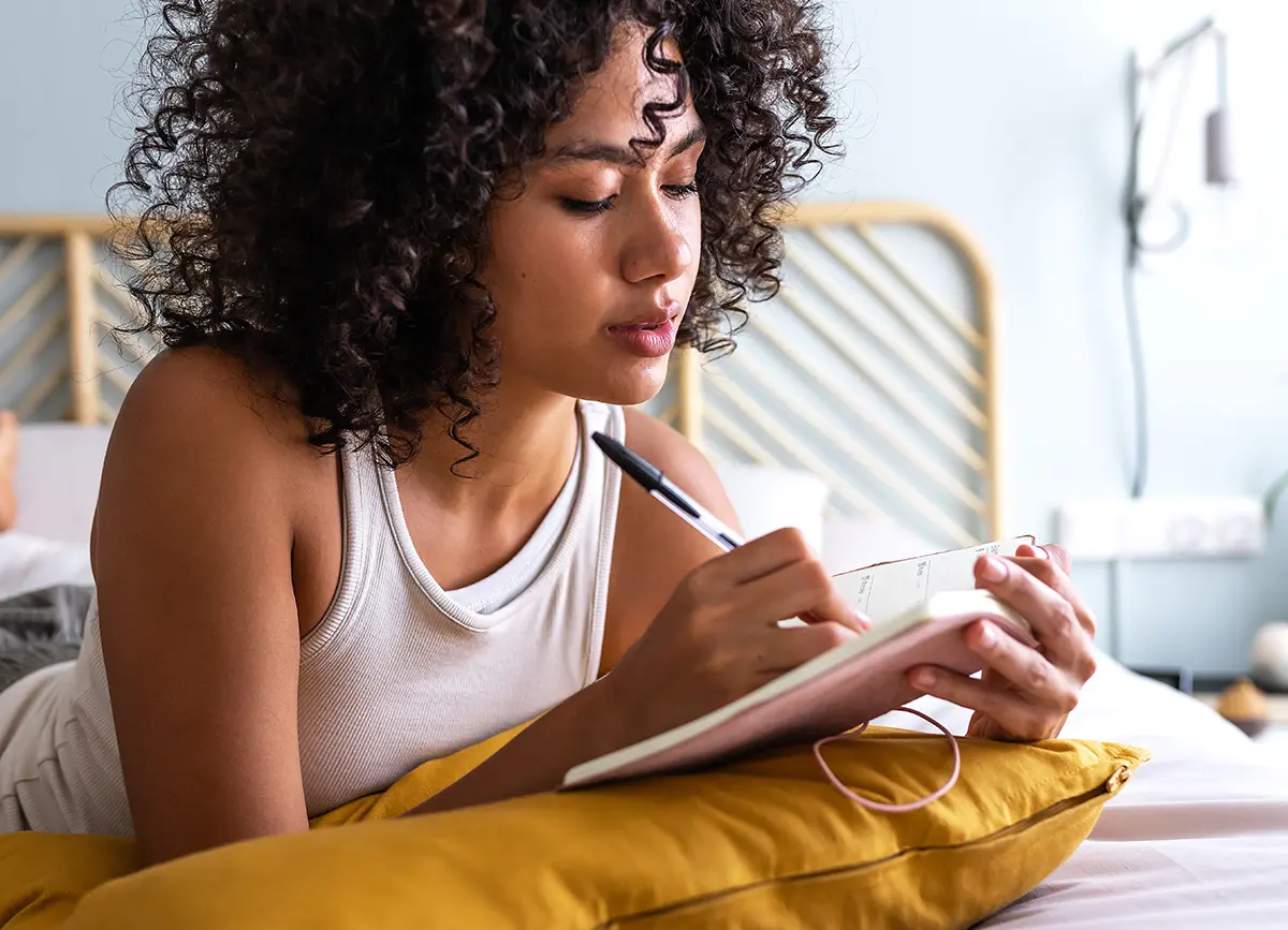 A patient discussing with a radiologist.