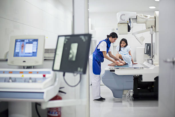 A child getting an x-ray