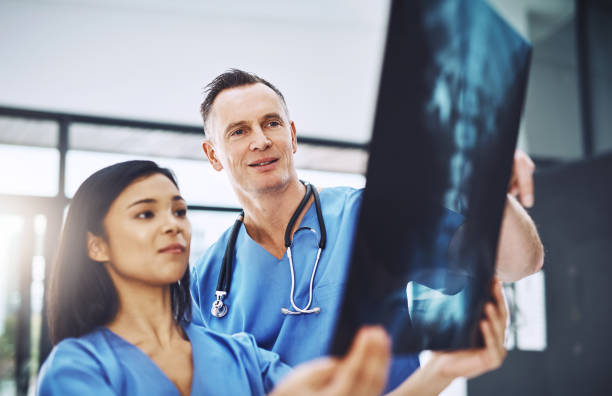 Radiologists view X-Ray results